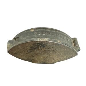 Vintage Cast Iron Sad Iron Marked The Economist No Handle